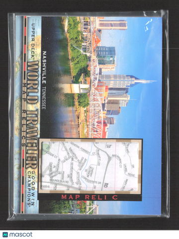 2021 Upper Deck Goodwin Champions World Traveler Map Relics Map Relic #WT-291