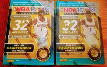 2020-21 Panini Hoops Premium Stock Blaster Box Lot x 2 