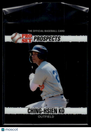 2026 Pro Set Metal - 1990 Pro Set Base Mini Lazer Black Ching-Hsien Ko #90M-50 SN