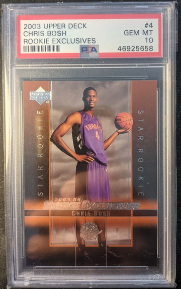 2003 Upper Deck Chris Bosh Rookie Exclusive PSA 10