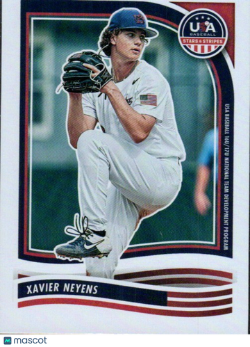 2024 Panini Stars & Stripes USA Baseball Xavier Neyens #129