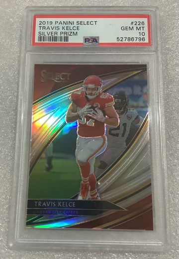2019 Select Silver Travis Kelce Field Level PSA 10 Kansas City Chiefs 