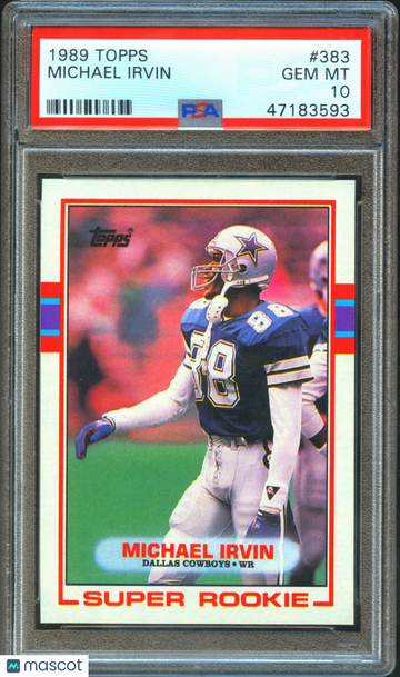 1989 Topps Michael Irvin #383 PSA 10