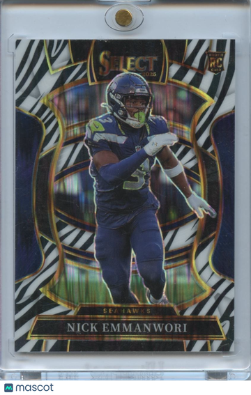 2025 Nick Emmanwori Zebra Prizm Rookie Short Print