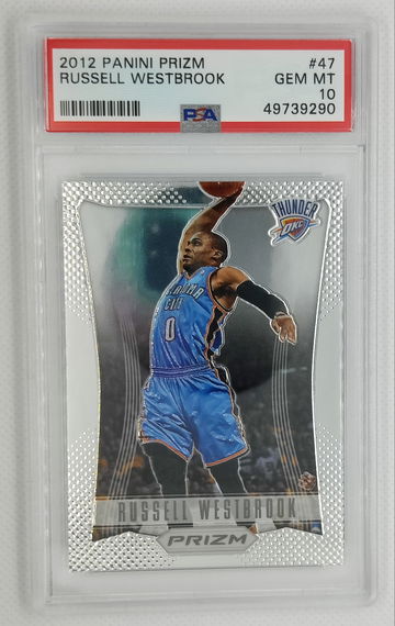 RUSSELL WESTBROOK 2012 Panini Prizm #47 Wizards - PSA 10 GEM MINT