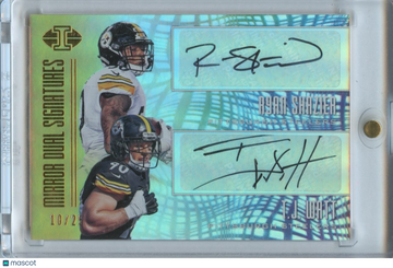 2017 TJ Watt T.J. Watt Ryan Shazier Panini Authentic