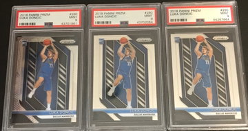 (3) Luka Doncic Prizm #280 PSA 9 MINT 