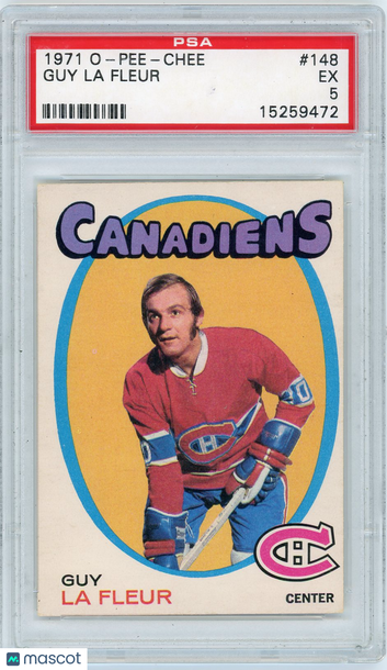 1971 O-Pee-Chee Guy La Fleur #148 PSA 5