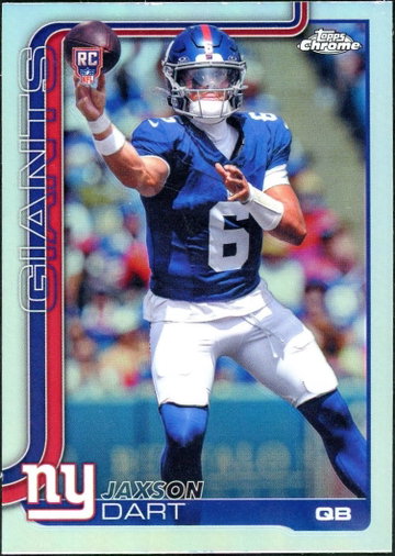 2025 Topps Chrome 306 Jaxson Dart Refractor