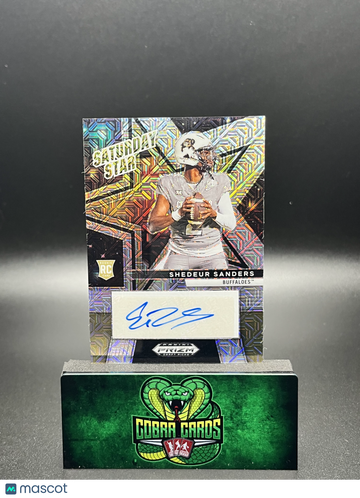 2025 Panini Prizm Draft Picks Saturday Star Shedeur Sanders #SSS-SSS /25 RC