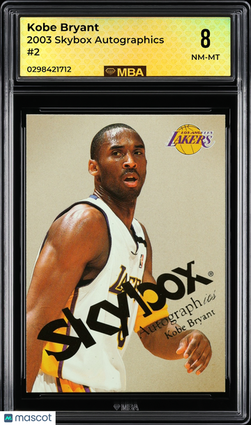 2003 Skybox Autographics Kobe Bryant #2 MBA 8