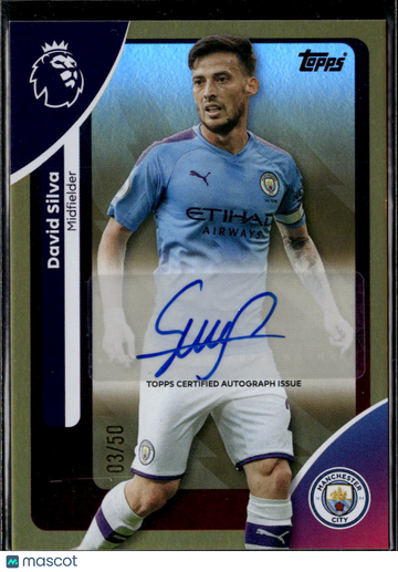 2025 Topps Premier League David Silva #AC-DS Gold /50