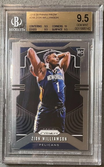 2019-20 Prizm Zion Williamson BGS 9.5 Base