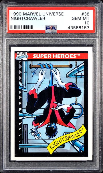 1990 Marvel Universe NIGHTCRAWLER #38 🔥 Super Heroes Card 🔥 PSA 10 - GEM MINT