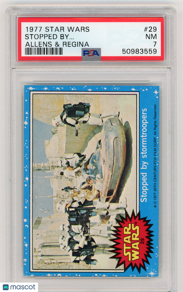 1977 Star Wars Allens & Regina Stopped By.. . #29 PSA 7