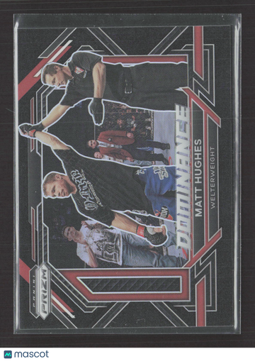2023 Panini Prizm UFC Dominance Matt Hughes #17 Black Black