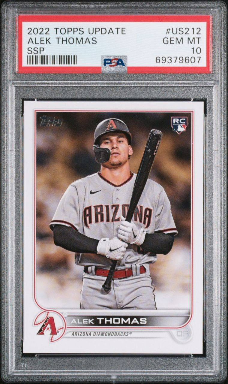 2022 TOPPS UPDATE US212 ALEK THOMAS SSP PSA 10