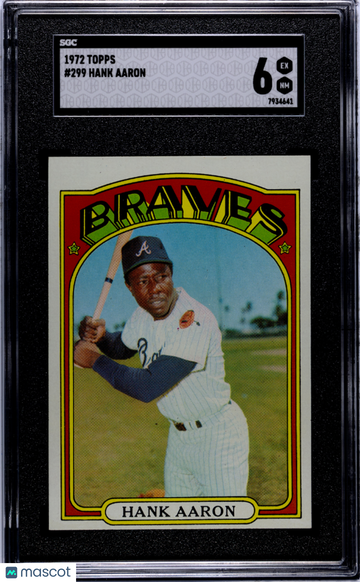 1972 Topps Hank Aaron #299 SGC 6