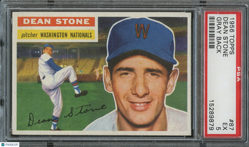 1956 Topps Dean Stone #87 [Base] Base Set PSA 5