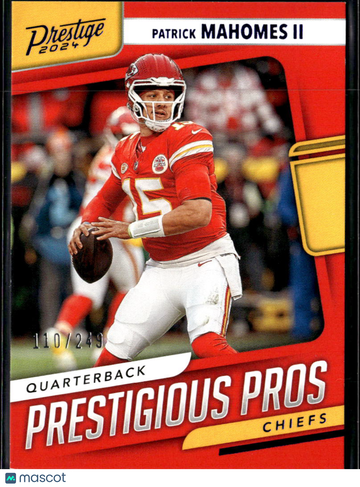 Patrick Mahomes II 2024 Panini Prestige Prestigious Pros /249 Kansas City Chiefs