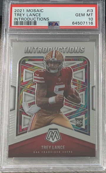2021 Mosaic Introductions Trey Lance PSA 10