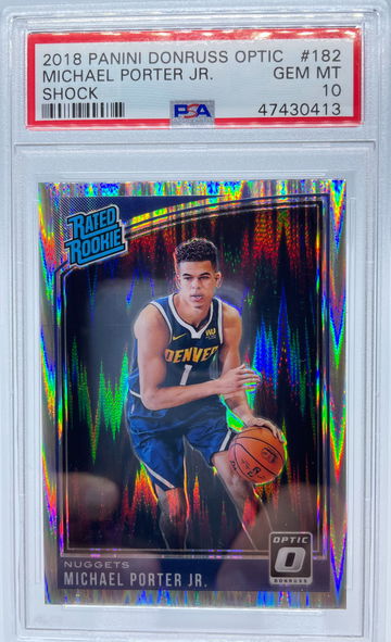 2018 Panini Donruss Optic Michael Porter Jr. SHOCK #182 PSA 10 GEM MINT