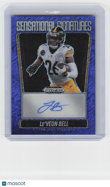 2025 BLACK PRIZM Le'Veon Bell #SS-LBL BLUe SHIMmer Auto 14/15FOTLFOTL /15 FOTL SN SSP AITO