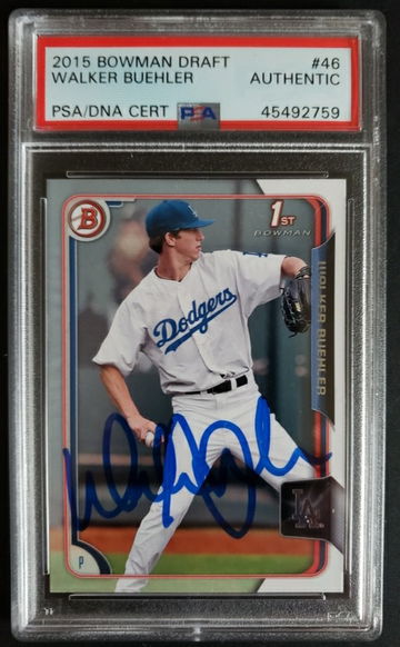 2015 Walker buehler bowman's 1st! Dodgers Ace