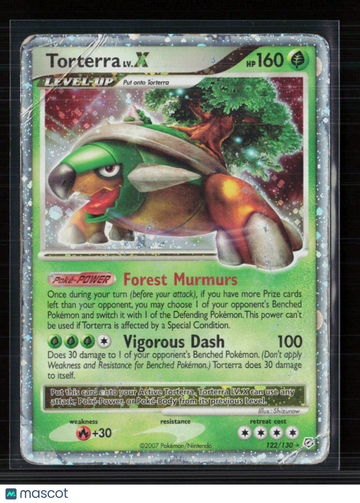 2007 Diamond & Pearl Torterra LV.X Holo Rare #122/130