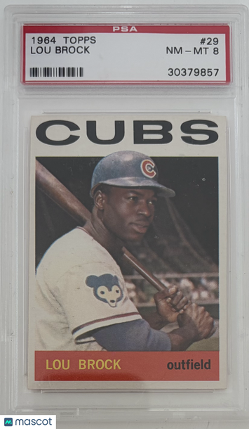 1964 Topps Lou Brock #29 PSA 8