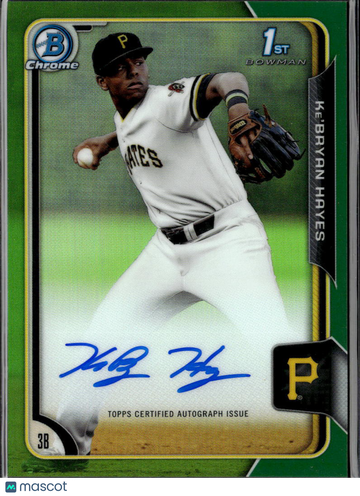 2015 Bowman Chrome Ke'Bryan Hayes #BCA-KHA Green Refractor /99 1st Bowman