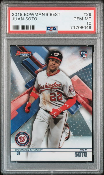 2018 Bowman's Best Juan Soto #29 PSA 10