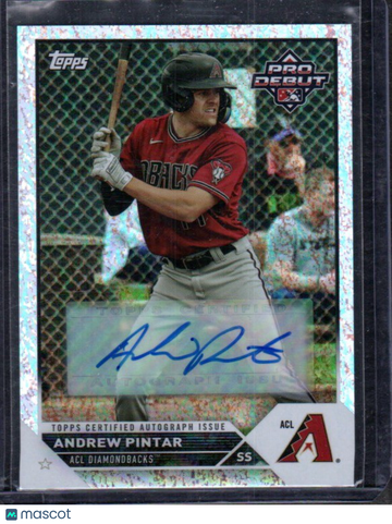 2023 Topps Pro Debut Andrew Pintar #PD-75 Autographs Sparkle SN AU