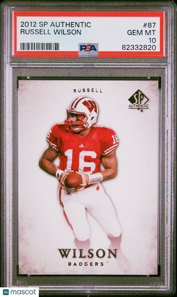 2012 SP Authentic Russell Wilson #87 PSA 10