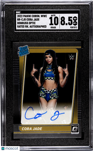 2022 Panini Chronicles Wwe Cora Jade #RR-CJD Donruss Optic Rated Rookie Autograph SGC 8.5 Auto 10