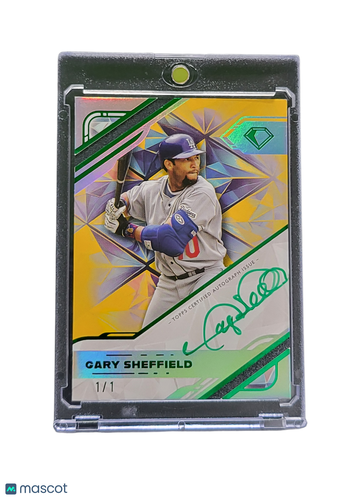 2025 Topps Diamond Icons Gary Sheffield #WPA-GS /1 White Polychromatink Autograph Card