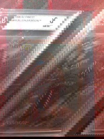 Allen iverson 1996-97 Finest RC #69 BGS 8