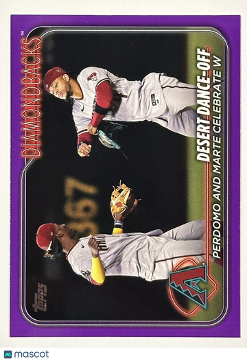 2024 Topps DESERT DANCE-OFF Purple Parallel Meijer Exclusive AZ Diamondbacks