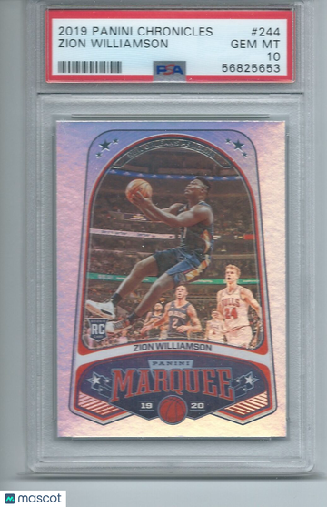 2019 Panini Chronicles Zion Williamson #244 PSA 10