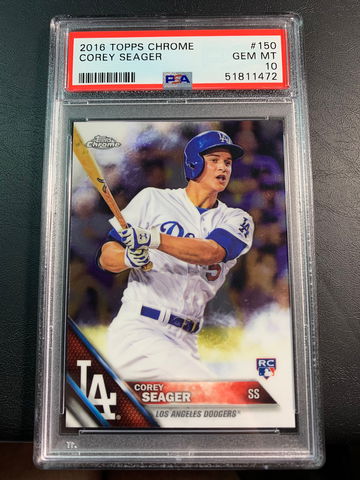 Corey Seager 2016 Topps Chrome Rookie PSA 10
