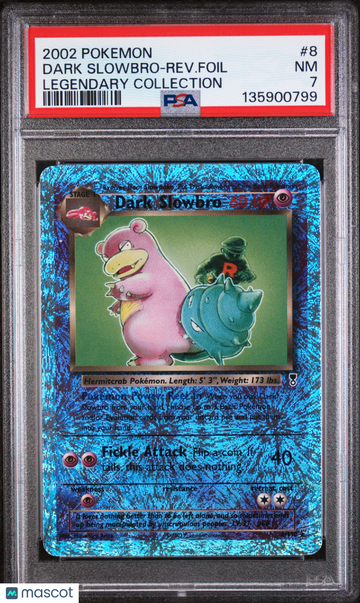 2002 Pokemon Legendary Collection Dark Slowbro-Rev. Foil Legendary Collection PSA 7 #8