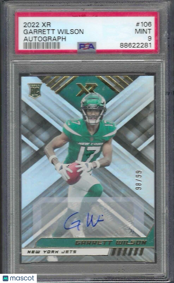 2022 Panini XR Garrett Wilson #106 Autograph PSA 10