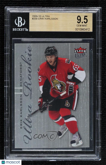 2009-10 Fleer Ultra Erik Karlsson #258 [Base] Rookie Base Set BGS 9.5