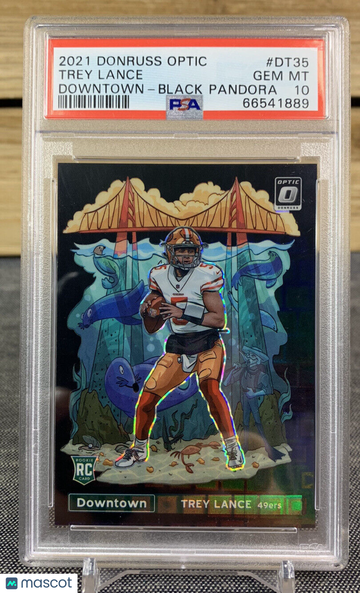 2021 Donruss Optic Trey Lance Rookie Downtown Black Pandora /25 PSA 10 eBay 1/1