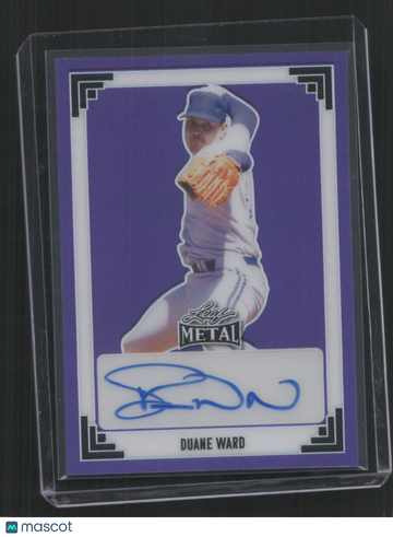2024 LEAF METAL BASEBALL DUANE WARD #91A-DW1 11/15 PURPLE AUTO
