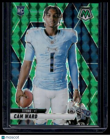 2025 Panini Mosaic Football Cam Ward #272 Mosaic Green RC