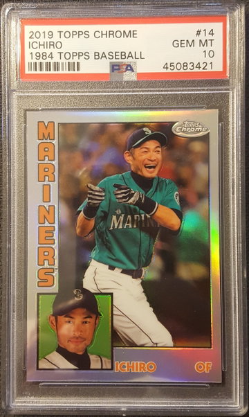2019 Topps Chrome Ichiro PSA 10