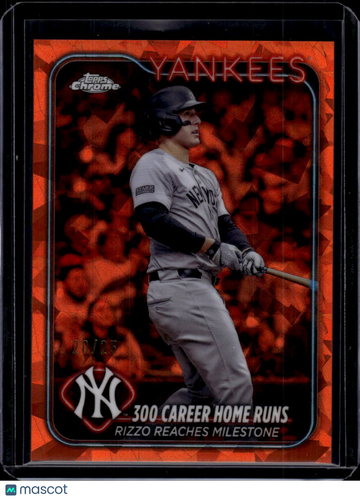 2024 Topps Chrome Sapphire Anthony Rizzo #USCS241 Orange /25
