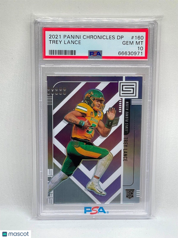 2021 Panini Chronicles Draft Picks Trey Lance #160 PSA 10