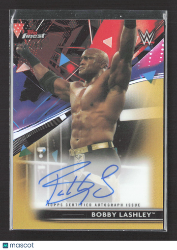 2021 Topps Finest WWE Bobby Lashley #RA-BL Topps Certified Autograph Issue